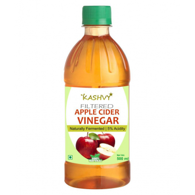 Kashvy Filtered Apple Cider Vinegar | 100% Natural 500 ml Unflavoured