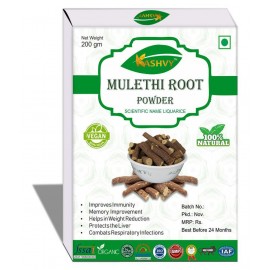 Kashvy Mulethi Root Powder 200 gm Pack Of 1
