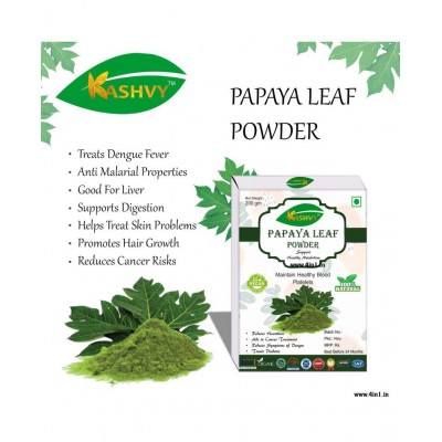 Kashvy Papaya Leaf Powder 200 gm Pack Of 1