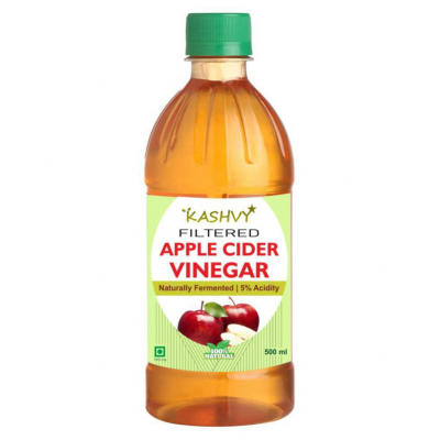 Kashvy filtered apple cider vinegar for salad dressing, 1500 ml Unflavoured Pack of 3