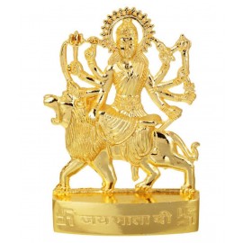 Kesar Zems Zinc Goddess Maa Durga Idol (10 cm x 7 cm x 1 cm, Gold) Kesar Zems Zinc Goddess Maa Durga Idol (10 cm x 7 cm x 1 cm, Gold)