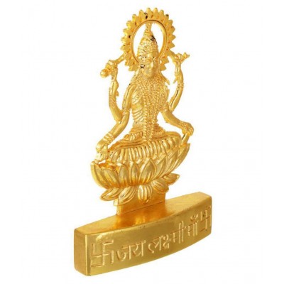 Kesar Zems Zinc Goddess Maa Laxmi Idol (10 cm x 7 cm x 1 cm, Gold) Kesar Zems Zinc Goddess Maa Laxmi Idol (10 cm x 7 cm x 1 cm, Gold)