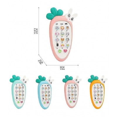 Kids My First Touch Screen Mobile with Light and Sound Effect, A Neck Holder with Random Character Smartphone Toy  (Multicolor)