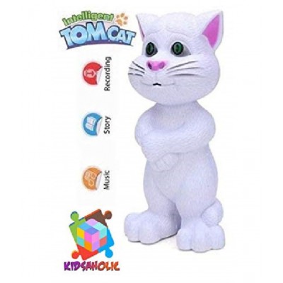 Kidsaholic Smart Talking Tom Musical Toy for Kids with Excellent Touch and Singing Features. (White)