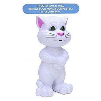 Kidsaholic Smart Talking Tom Musical Toy for Kids with Excellent Touch and Singing Features. (White)