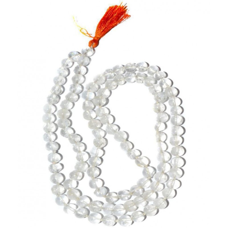 King & Queen Natural Sphatik Mala - 5mm (108+1) Original Beads King & Queen Natural Sphatik Mala - 5mm (108+1) Original Beads