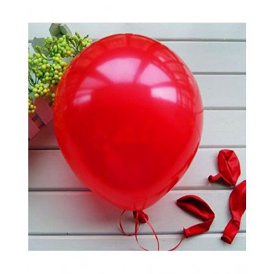 Kiran Enterprises Happy Anniversary (16 Gold Foil Letters)  + 2 Red Heart + 30 Metallic Balloons (Red)