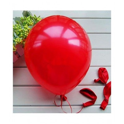 Kiran Enterprises Happy Anniversary (16 Red Foil Letters) + 3 Red Heart + 30 Metallic Balloons (Red)