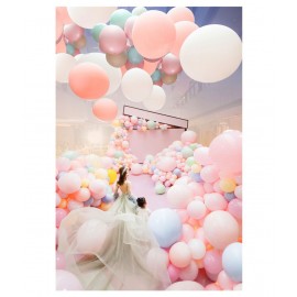 Kiran Enterprises Happy Birthday Candy Balloons-MULTICOLOUR (Pack of 50)