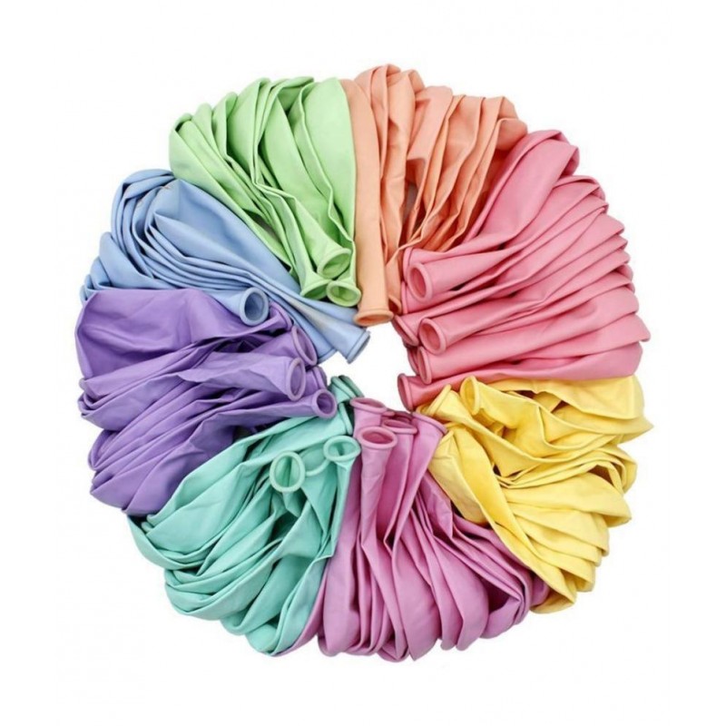 Kiran Enterprises Happy Birthday Candy Balloons-MULTICOLOUR5 (Pack of 50)