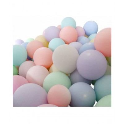 Kiran Enterprises Pack of 50 Pastel Colour Balloons for Decorations