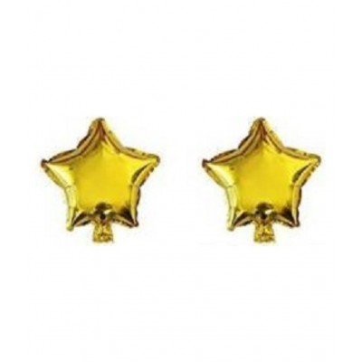 Kiran Enterprises Solid Happy Birthday Golden 13 Foil Letters + 2 Golden Stars + 30 Party Decorations Balloons (Golden, Black) + 2pcs Golden Fringe Curtains