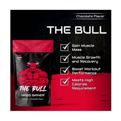 Kobra Labs The Bull Mass Gainer Powder Chocolate Flavor 1kg