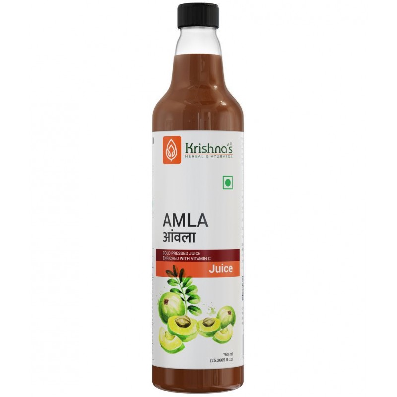 Krishna's Herbal & Ayurveda Amla Juice  750ml (Glass Pack)