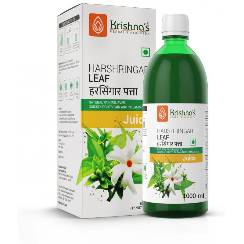 Krishna's Herbal & Ayurveda Harshringar Leaf Juice 1000ml