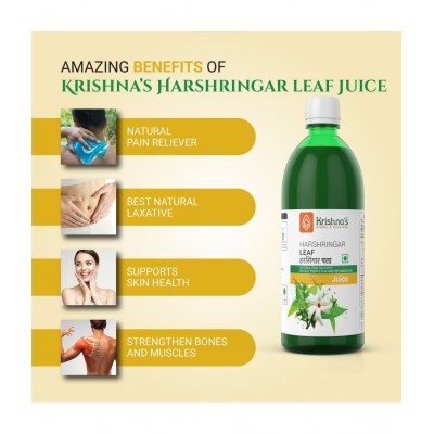 Krishna's Herbal & Ayurveda Harshringar Leaf Juice 500ml Krishna's Herbal & Ayurveda Harshringar Leaf Juice 500ml