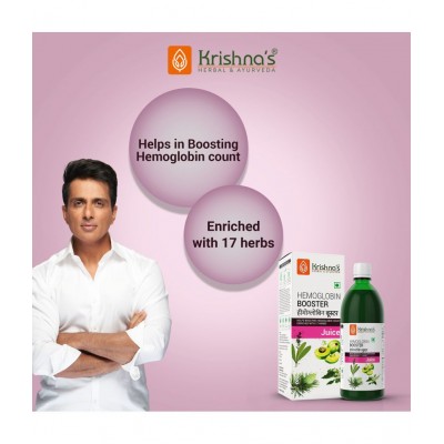 Krishna's Herbal & Ayurveda Hemoglobin Booster Juice 1000ml Krishna's Herbal & Ayurveda Hemoglobin Booster Juice 1000ml