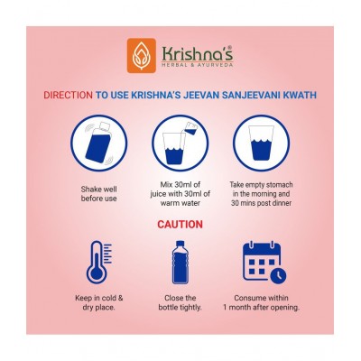 Krishna's Herbal & Ayurveda Jeevan Sanjeevani Kwath 1000ml