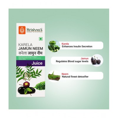 Krishna's Herbal & Ayurveda Karela Jamun Neem Juice 1000ml Krishna's Herbal & Ayurveda Karela Jamun Neem Juice 1000ml