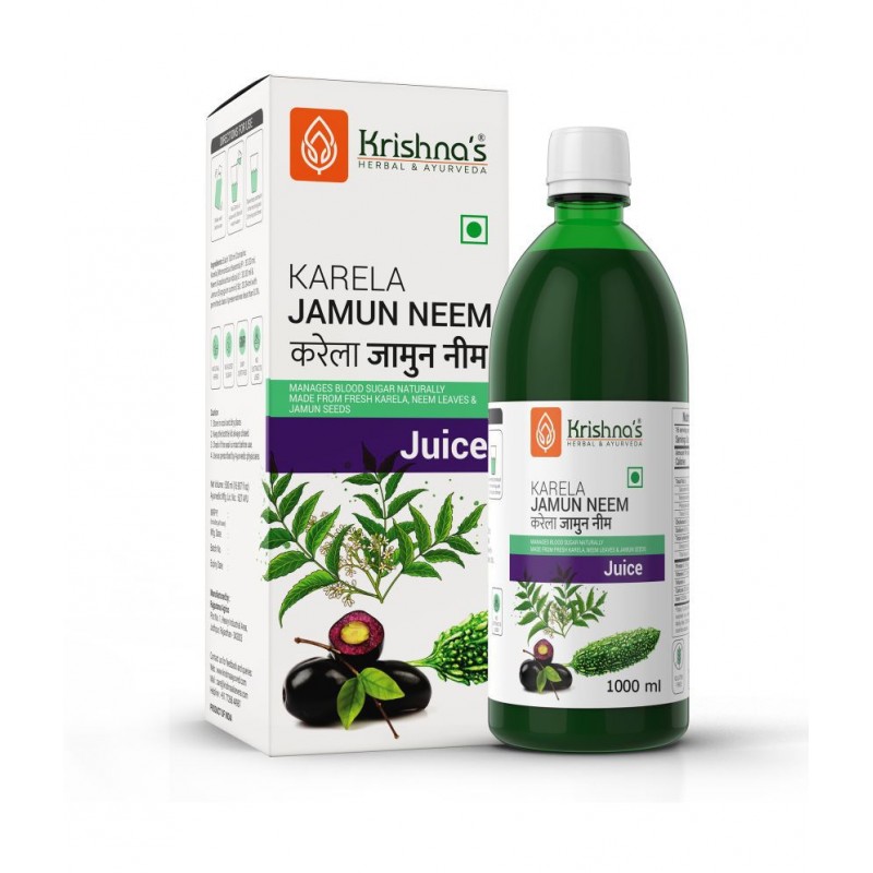 Krishna's Herbal & Ayurveda Karela Jamun Neem Juice 1000ml Krishna's Herbal & Ayurveda Karela Jamun Neem Juice 1000ml