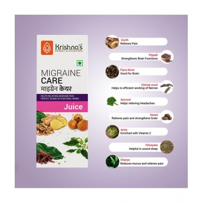 Krishna's Herbal & Ayurveda Migraine Care Juice 500ml