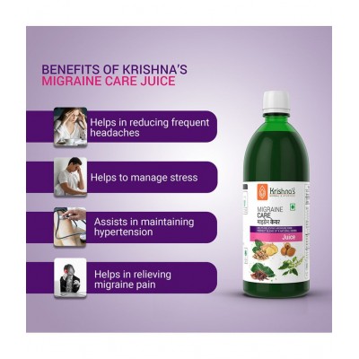 Krishna's Herbal & Ayurveda Migraine Care Juice 500ml
