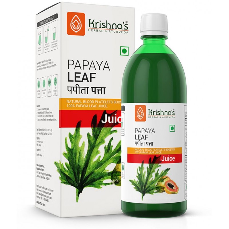 Krishna's Herbal & Ayurveda Papaya Leaf Juice 1000ml