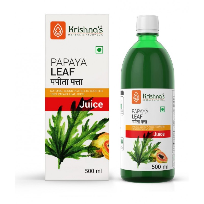 Krishna's Herbal & Ayurveda Papaya Leaf Juice 500ml