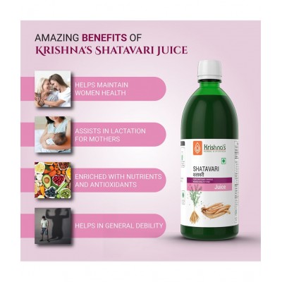 Krishna's Herbal & Ayurveda Shatavari Juice 500ml