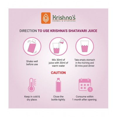 Krishna's Herbal & Ayurveda Shatavari Juice 500ml