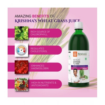 Krishna's Herbal & Ayurveda Wheatgrass Juice 500ml