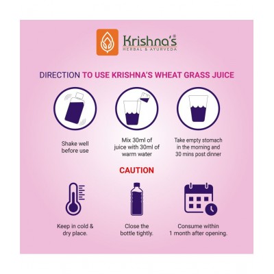 Krishna's Herbal & Ayurveda Wheatgrass Juice 500ml