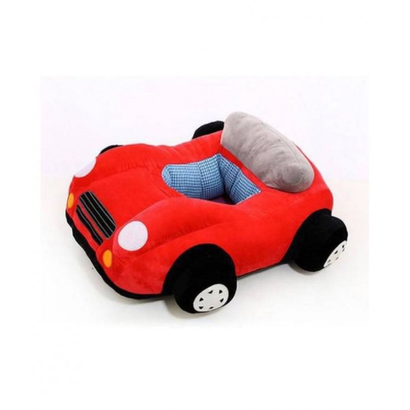 Ksar Premium Quality Car Shape Baby Soft Plus Baby Sofa Seat OR Rocking Chair for Kids - 45 cm  (Red)