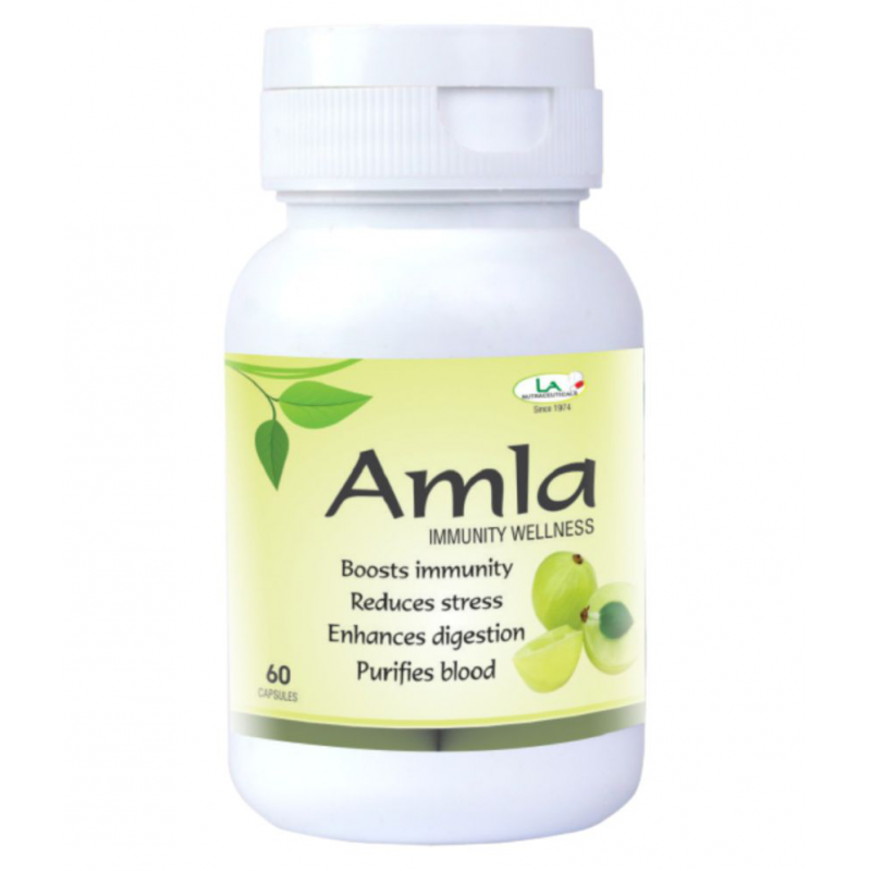 LA NUTRACEUTICALS Amla Herbal Capsule 60 no.s Pack Of 2
