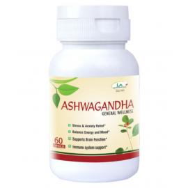 LA NUTRACEUTICALS Ashwagandha Herbal Capsule 60 no.s Pack Of 2 LA NUTRACEUTICALS Ashwagandha Herbal Capsule 60 no.s Pack Of 2