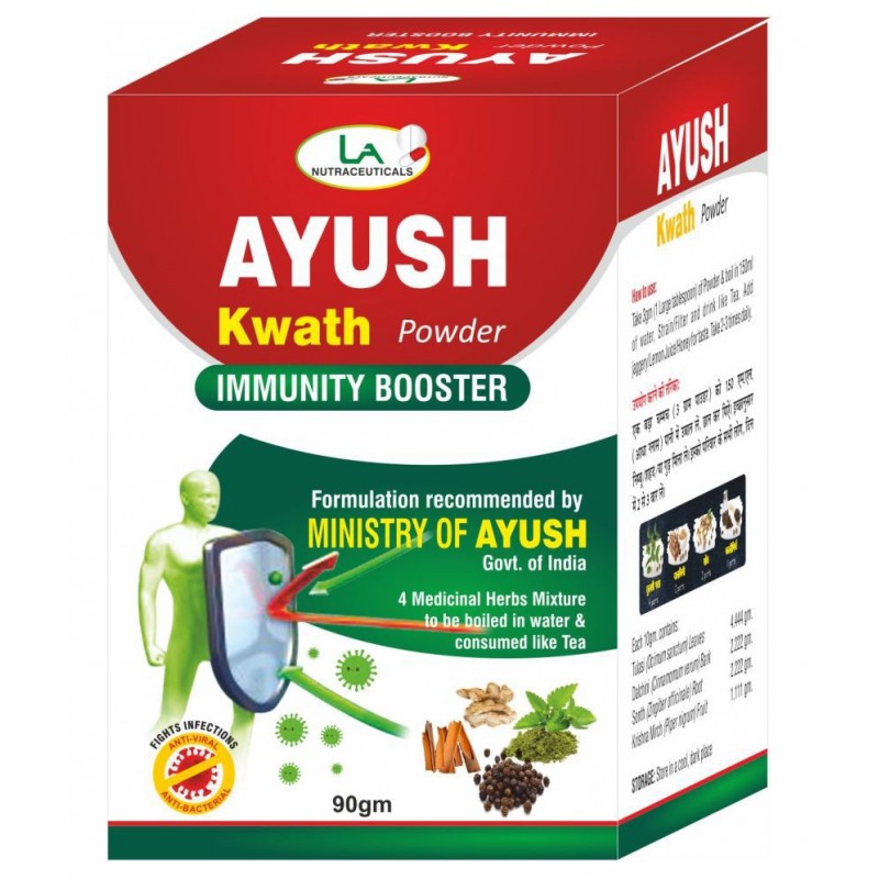 LA NUTRACEUTICALS Ayush Kwath Herbal Immunity Booster Powder 90 gm LA NUTRACEUTICALS Ayush Kwath Herbal Immunity Booster Powder 90 gm