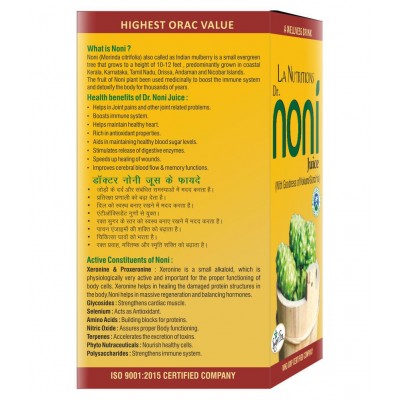 LA NUTRACEUTICALS Dr Noni Juice for Healthy Joint Liquid 500 ml