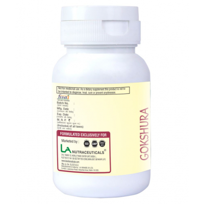 LA NUTRACEUTICALS Gokshura (Men's Wellness) Pure Veg Capsule 60 no.s Pack Of 2 LA NUTRACEUTICALS Gokshura (Men's Wellness) Pure Veg Capsule 60 no.s Pack Of 2