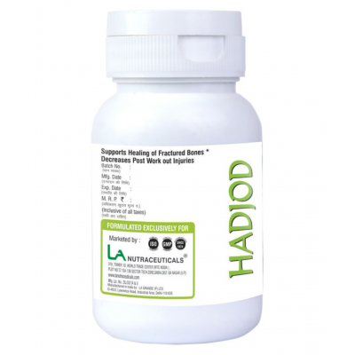 LA NUTRACEUTICALS Hadjod (Cissus) Extract Capsule 60 no.s Pack Of 2