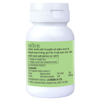 LA NUTRACEUTICALS KARELA CAPSULES Capsule 60 gm Pack Of 2