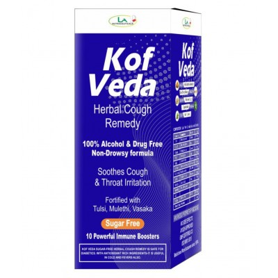 LA NUTRACEUTICALS Kof Veda Herbal Cough Remedy Liquid 100 ml Pack Of 4 LA NUTRACEUTICALS Kof Veda Herbal Cough Remedy Liquid 100 ml Pack Of 4