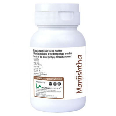 LA NUTRACEUTICALS Manjishtha Extract Capsule 60 no.s Pack Of 2 LA NUTRACEUTICALS Manjishtha Extract Capsule 60 no.s Pack Of 2