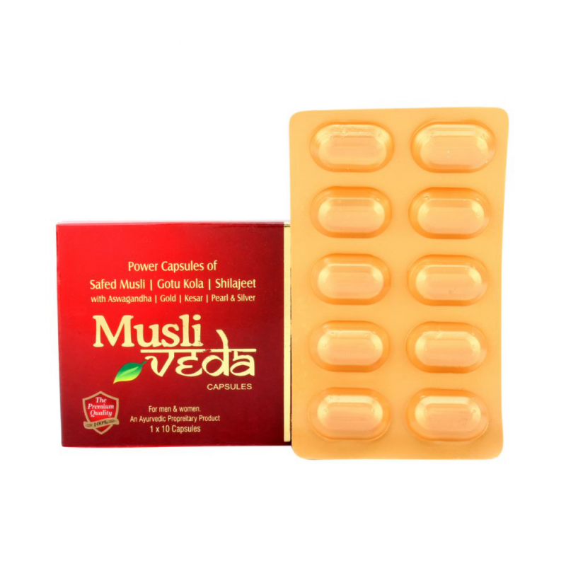 LA NUTRACEUTICALS Musli Veda Herbal Capsule 10 no.s