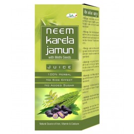 LA NUTRACEUTICALS Neem Karela Jamun Herbal Juice Liquid 1000 ml Pack Of 2