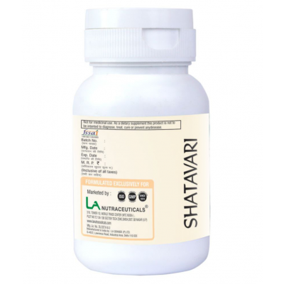 LA NUTRACEUTICALS Shatavari For Women Capsule 60 no.s Pack Of 2 LA NUTRACEUTICALS Shatavari For Women Capsule 60 no.s Pack Of 2