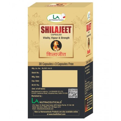 LA NUTRACEUTICALS Shilajeet Capsule 66 no.s Pack Of 2