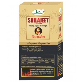 LA NUTRACEUTICALS Shilajeet Capsule 66 no.s Pack Of 2 LA NUTRACEUTICALS Shilajeet Capsule 66 no.s Pack Of 2