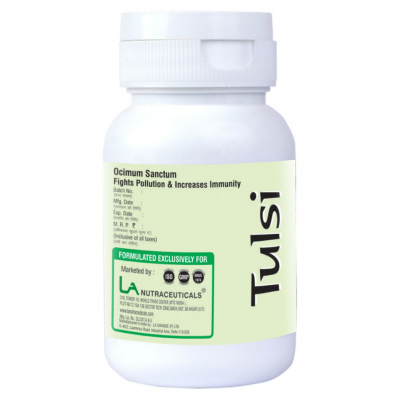 LA NUTRACEUTICALS Tulsi Herbal (Respiratory Wellness) Capsule 60 no.s Pack Of 2