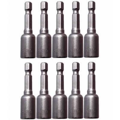 LAXMI 8mm Magnetic Socket Set (Pack of 10) 10 Hand Tool