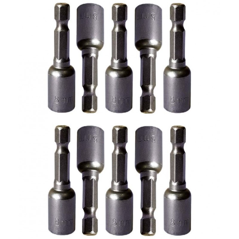 LAXMI 8mm Magnetic Socket Set (Pack of 10) 10 Hand Tool